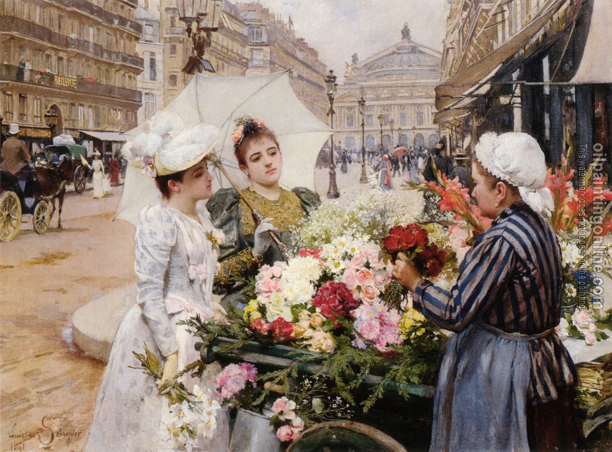 Schryver, Louis Marie de - The Flower Seller